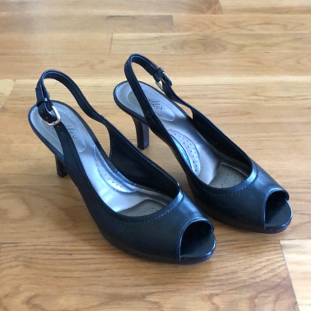 Black Open Toed Heels